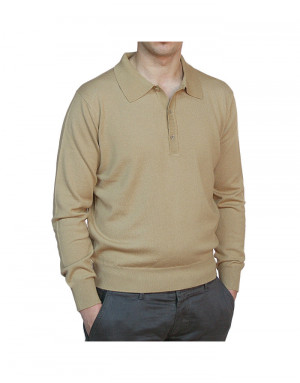 Maglia lupetto zip a righe di cashmere e lana