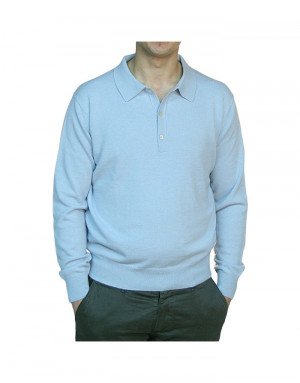 Maglia cashmere uomo polo