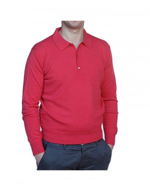 Maglia cashmere uomo polo