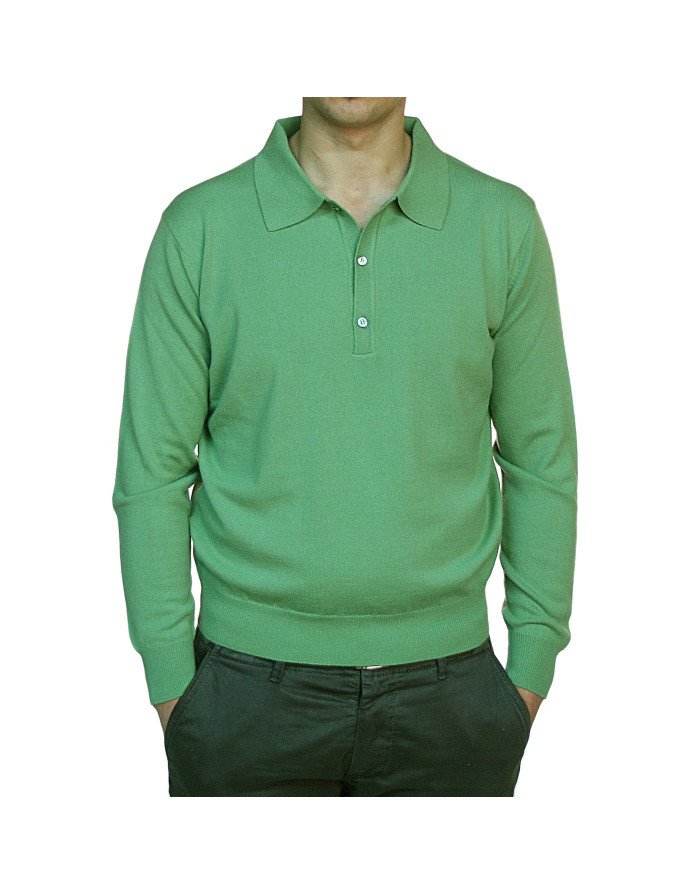 Maglia cashmere uomo polo