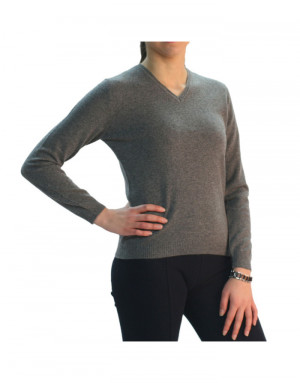 Maglia cashmere donna maglia a V