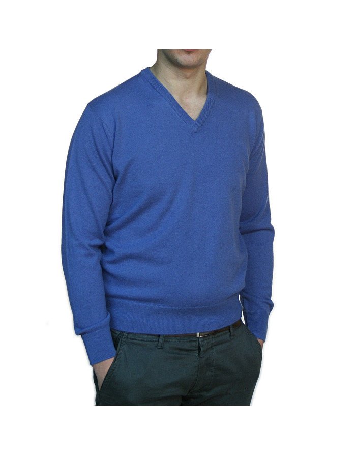 Maglia cashmere uomo maglia a V