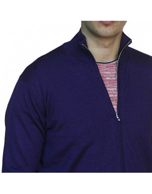 Giacca cashmere,seta e lana uomo, giacca zip