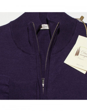 Giacca cashmere,seta e lana uomo, giacca zip