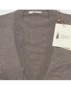 Cardigan cashmere,seta e lana uomo