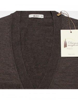 Cardigan cashmere,seta e lana uomo