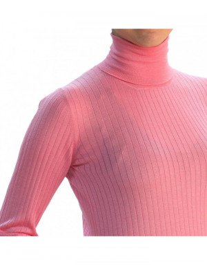 Maglia cashmere e seta donna,dolcevita