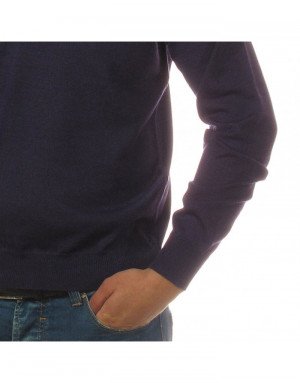 Maglia cashmere,seta e lana uomo lupetto con zip