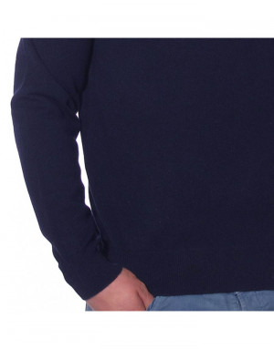 Maglia cashmere uomo lupetto con zip