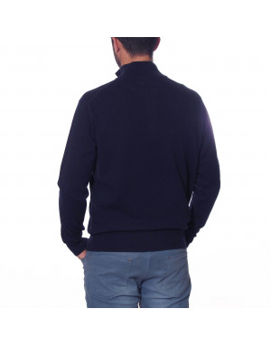 Maglia cashmere uomo lupetto con zip