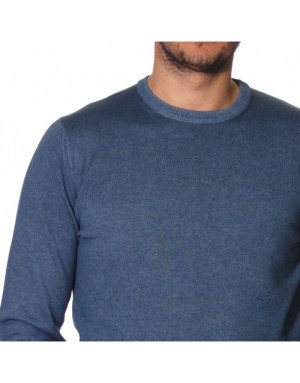 Maglia cashmere e lana uomo girocollo