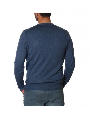 Maglia cashmere e lana uomo girocollo