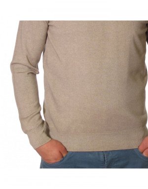 Maglia cashmere e lana uomo girocollo