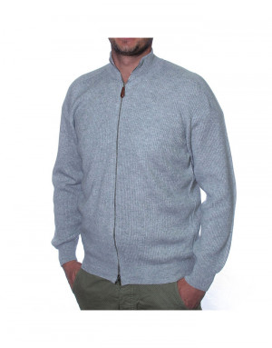 Cardigan cashmere uomo con zip