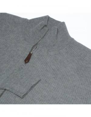 Cardigan cashmere uomo con zip