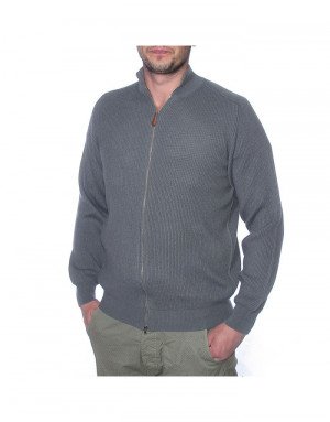 Cardigan cashmere uomo con zip