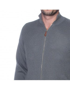 Cardigan cashmere uomo con zip