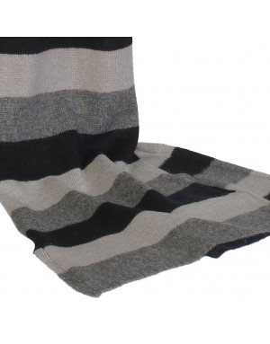 Sciarpa cashmere a righe 