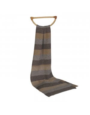 Sciarpa cashmere a righe 