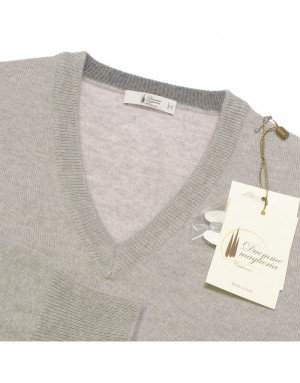 Maglia con scollo a V cashmere