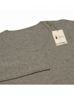 Maglia cashmere donna grigia