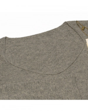 Maglia cashmere donna grigia