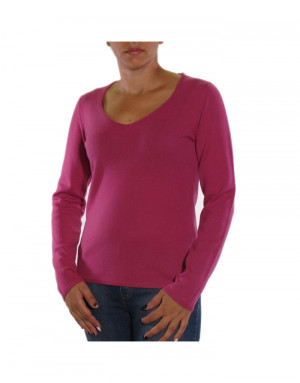 Maglia cashmere donna rosa