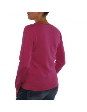 Maglia cashmere donna rosa