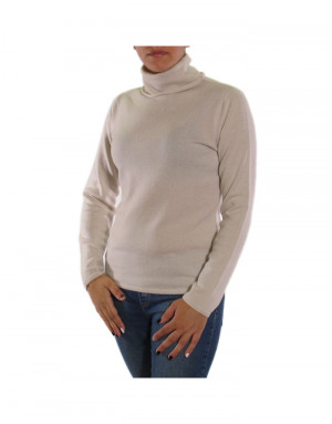 Maglia cashmere donna bianca