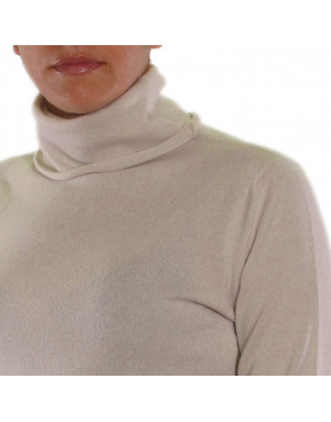 Maglia cashmere donna bianca