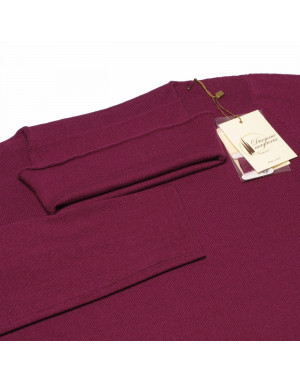 Maglia cashmere donna viola