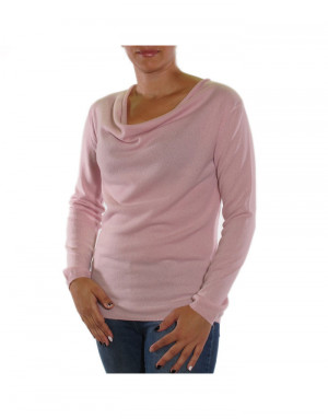 Maglia cashmere donna rosa