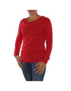 Maglia cashmere donna rossa