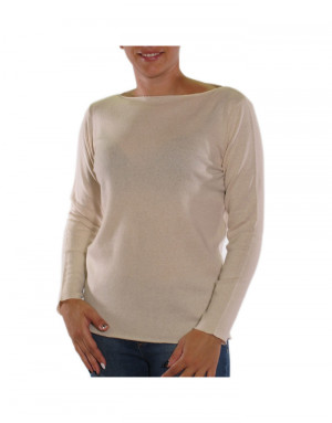 Maglia girocollo cashmere donna