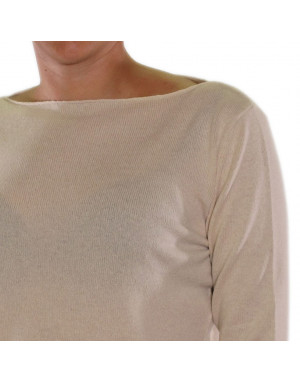 Maglia girocollo cashmere donna