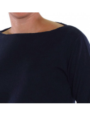 Maglia cashmere donna blu