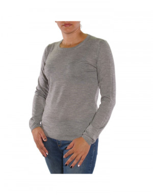 Maglia girocollo cashmere  donna grigio