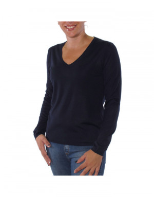 Pullover cashmere donna blu