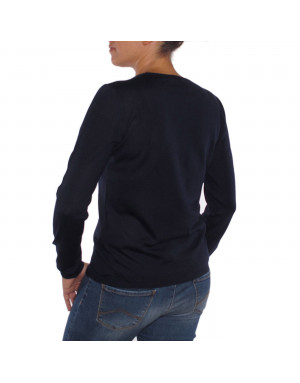 Pullover cashmere donna blu