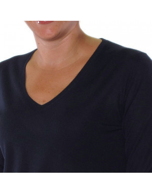 Pullover cashmere donna blu