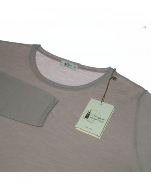 Maglia cashmere girocollo rosa