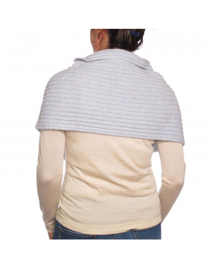 Poncho cashmere celeste Poncho cashmere celeste