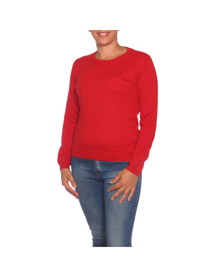 Maglia girocollo cashmere donna