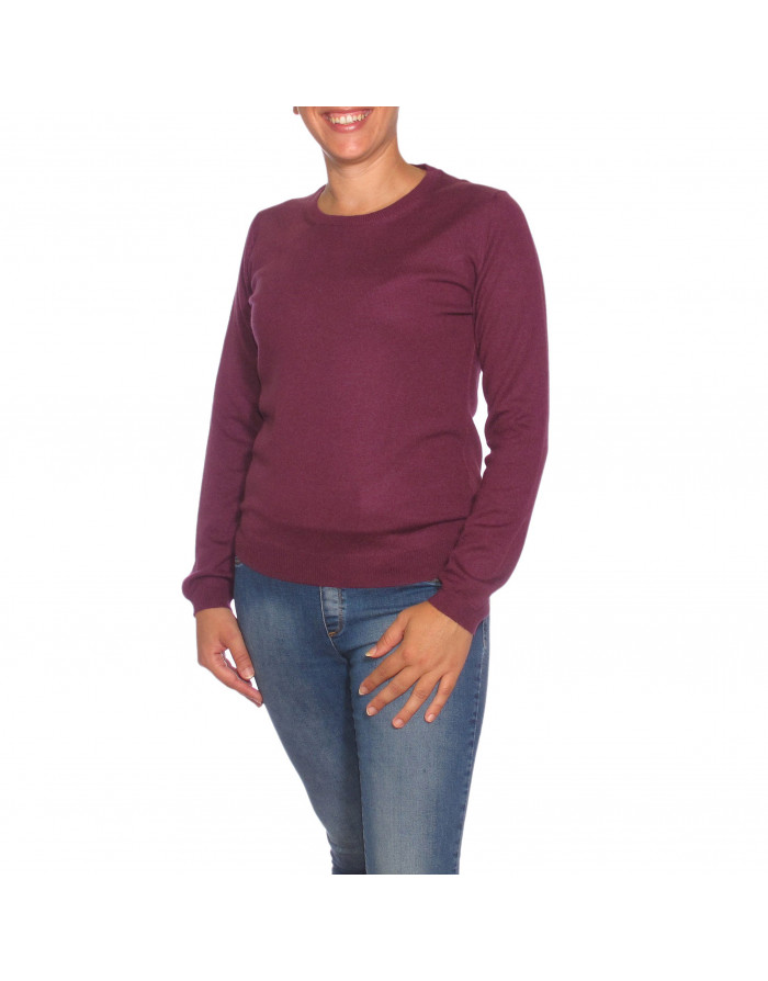 Maglia girocollo cashmere donna