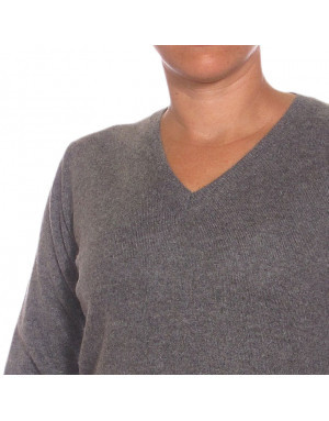 Pullover cashmere donna maglia v