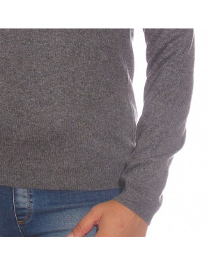 Pullover cashmere donna maglia v