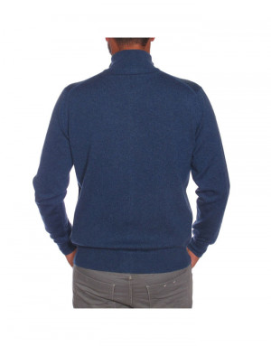 Cardigan cashmere con zip