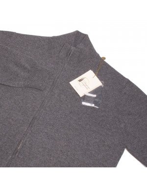 Cardigan cashmere con zip