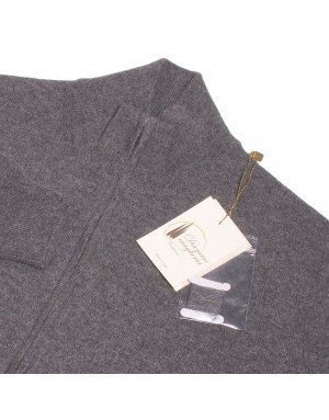 Cardigan cashmere con zip