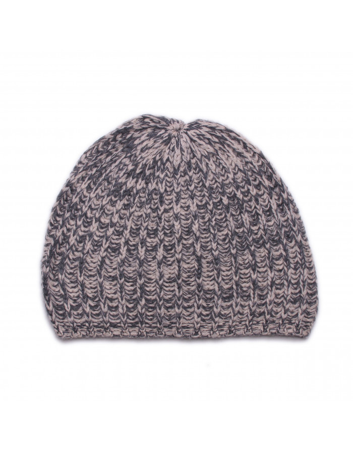 Cappello cashmere a coste Cappello cashmere a coste